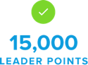 15,000 Leader points
